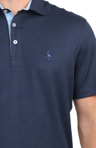 Melange Mesh Performance Polo