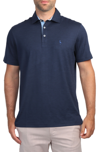 Melange Mesh Performance Polo