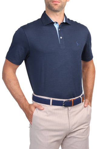 Melange Mesh Performance Polo