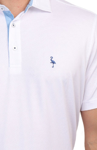 Melange Mesh Performance Polo