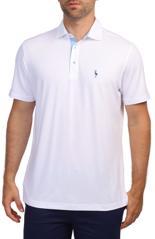 Melange Mesh Performance Polo