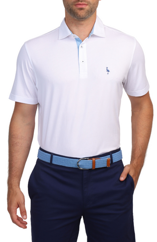 Melange Mesh Performance Polo