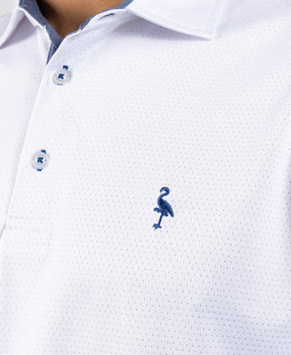 Airflow Melange Mesh Performance Polo