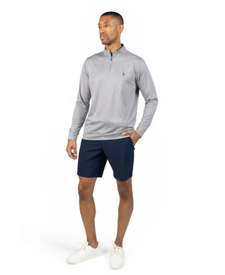 Airflow Melange Mesh Performance Quarter Zip