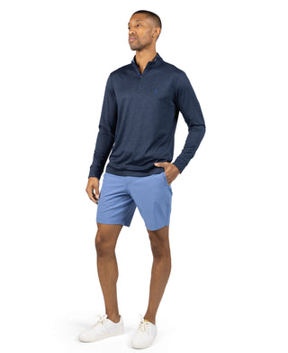 Airflow Melange Mesh Performance Quarter Zip