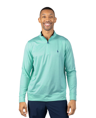 Airflow Melange Mesh Performance Quarter Zip