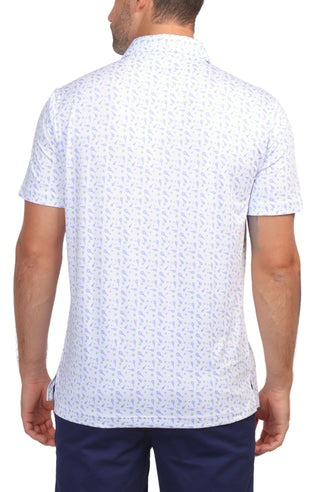 Tennis Print Performance Polo