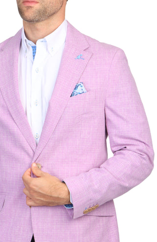 Purple Broken Check Sport Coat