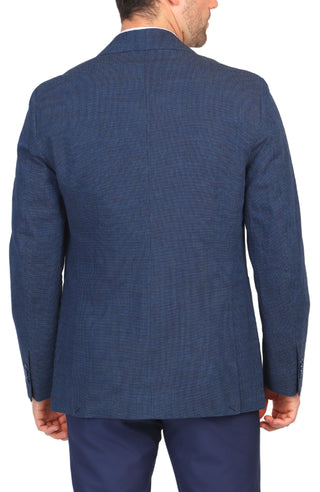 Navy Cotton Pindot Sport Coat