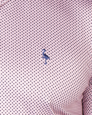 Aqua Mini Dots Performance Polo