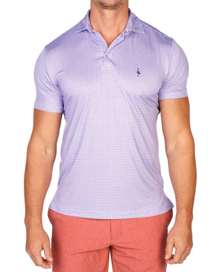 Floral Compass Performance Polo