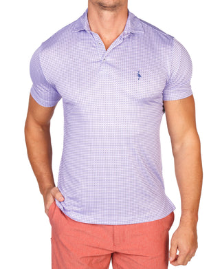 Floral Compass Performance Polo