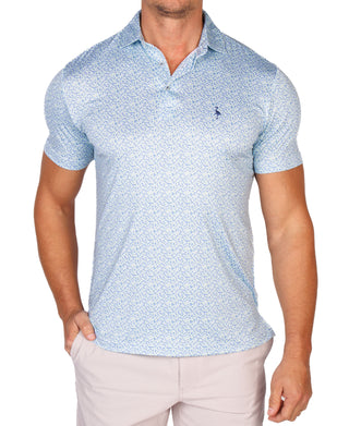 Ditsy Floral Performance Polo