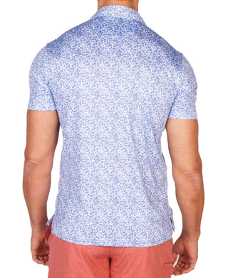 Blue Petals Performance Polo
