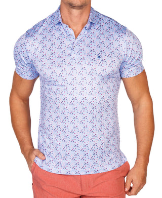 Floral Bloom Performance Polo