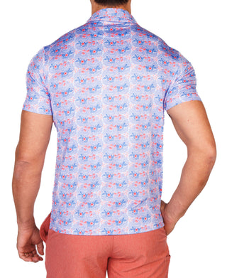 Nautical Bloom Performance Polo