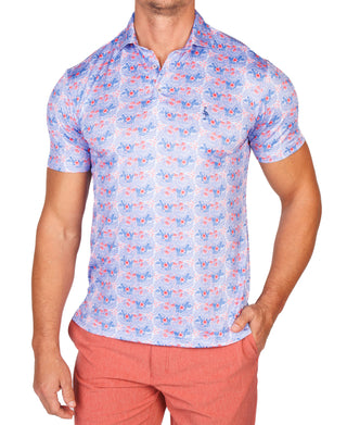 Nautical Bloom Performance Polo