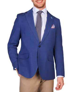 Navy Byrdseye Dobby Sport Coat