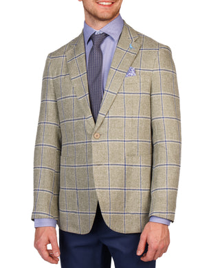 Del Ray Textured Windowpane Sport Coat