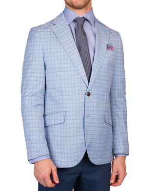 Clearwater Blue Check Sport Coat