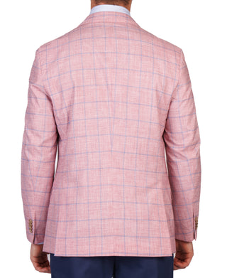 Marco Island Sunwashed Red Windowpane Sport Coat