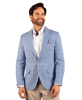 Woven Windowpane Sport Coat