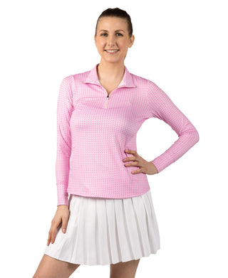 Womens Tees Printed Quarter Zip