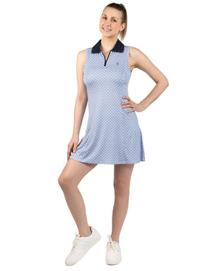 Womens Geo Polo Dress