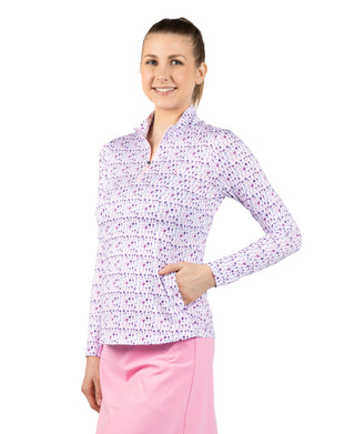 Womens Wine Glasses Printed Quarter Zip