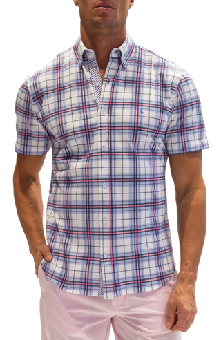 Plaid Knit 'Getaway' Short Sleeve Shirt