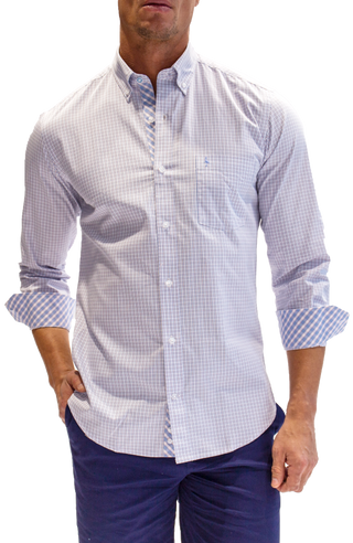 White Plaid Cotton Heritage Long Sleeve Shirt