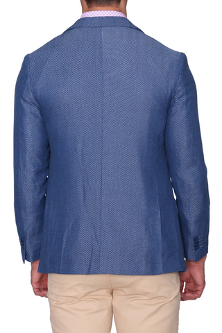 Blue Herringbone Sport Coat