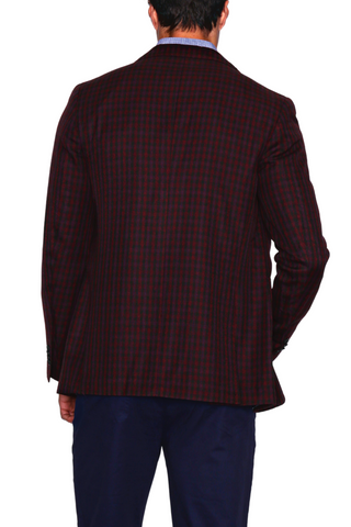 Burgundy Multi Check Sport Coat